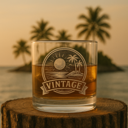 Edles Whiskyglas – Personalisierter Lasergravur  – Maritime Geschenkidee