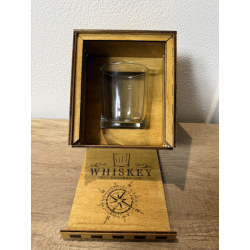 Compass Rose Whiskey Set – Maritime Holzbox mit personalisiertem Gravu
