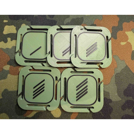 3D Molle Dienstgrad Abzeichen Mannschaften