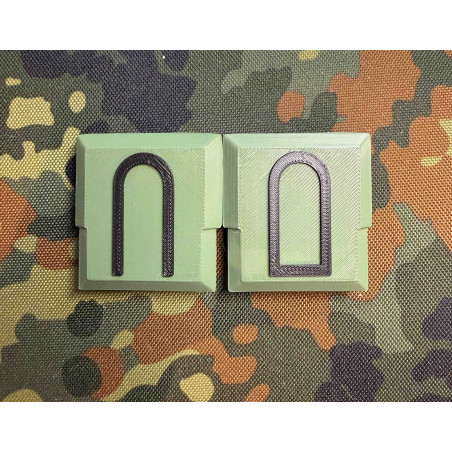 3D Helmabdeckung Dienstgrad Abzeichen Unteroffizier ohne Portepee