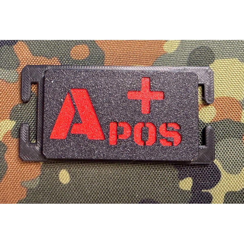 3D Molle Blutgruppen Abzeichen