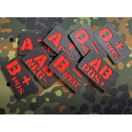 3D Molle Blutgruppen Abzeichen