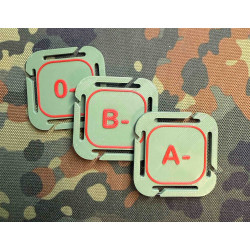 3D Molle Blutgruppen Abzeichen