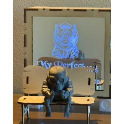 3D Figure Gamer sitzend