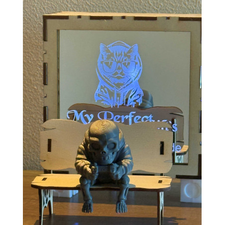 3D Figure Gamer sitzend