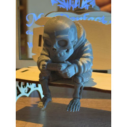 3D Figure Gamer sitzend