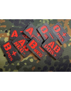3D Molle Blutgruppen Abzeichen